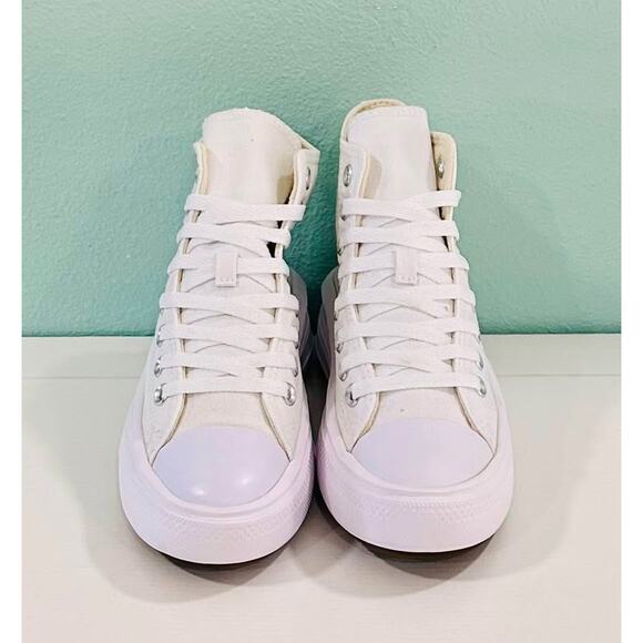 Women's Chuck Taylor All Star Move-Hi ‘White/Ivory [568498C] Sz 6 - Picture 3 of 7